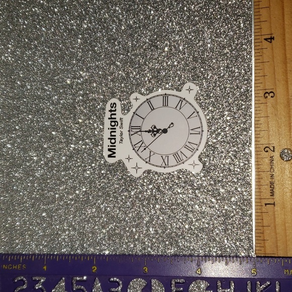 10/$10 Taylor Swift MIDNIGHTS Waterproof Sticker CLOCK - Picture 2 of 7